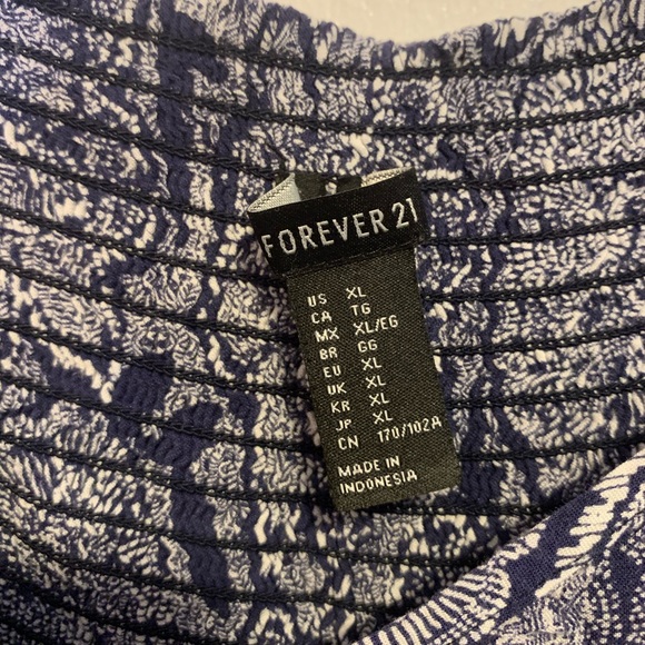 Navy blue floral dress - Picture 2 of 2